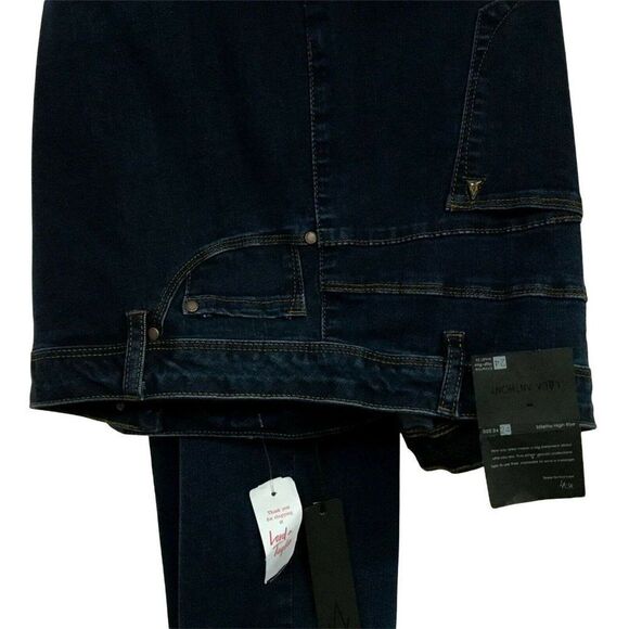 LaLa Anthony Stiletto High Rise Skinny Jeans Sz 24 Dark Wash NEW - Picture 2 of 7